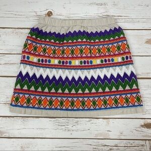 Peek Tribal Print Lined Skirt Size M (6-7)